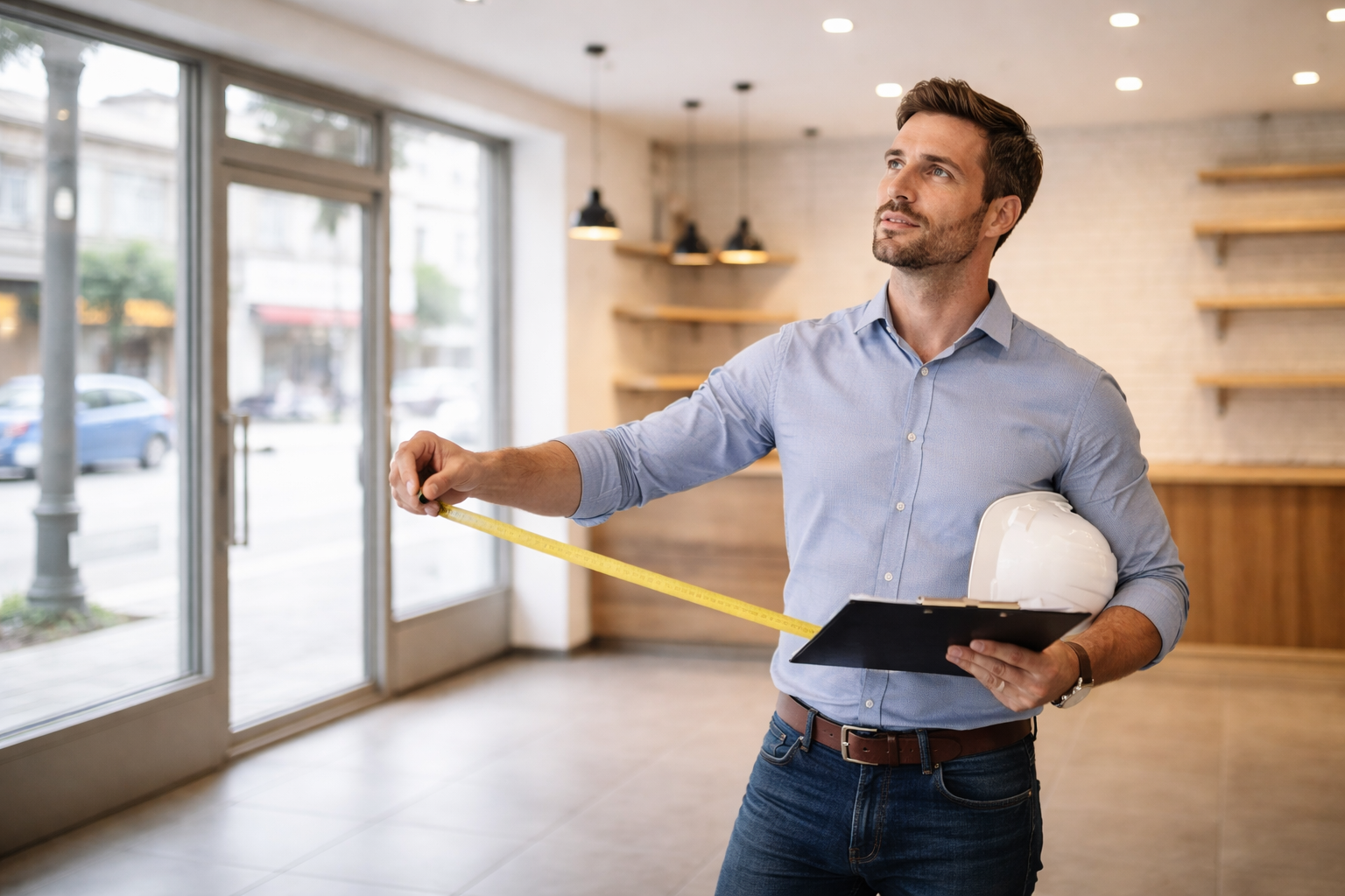 Cálculo de costes para abrir un local comercial con planos, calculadora y presupuesto